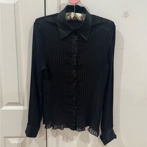 Blunauta Sheer Black Shirt Blouse